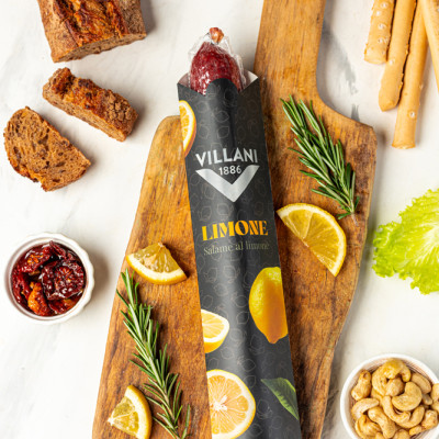 Ковбаса сиров'ялена Limone з лимоном